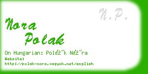 nora polak business card